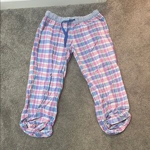 Victoria’s Secret Pajama pants in Pink and Blue plaid